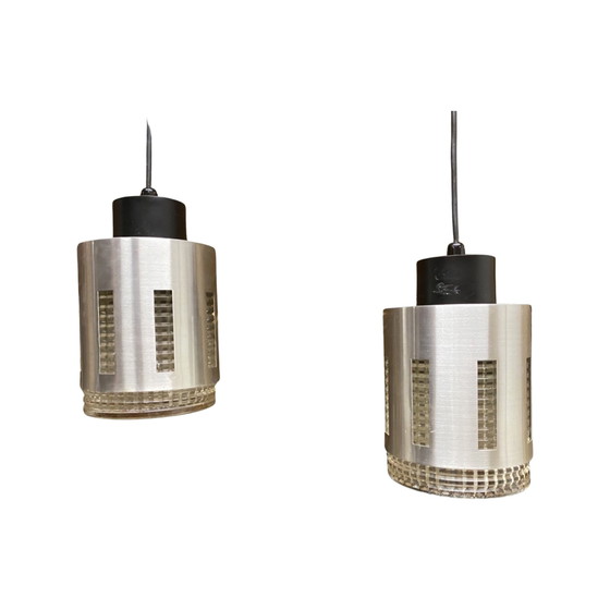 Image 1 of Lampada vintage in vetro/teak