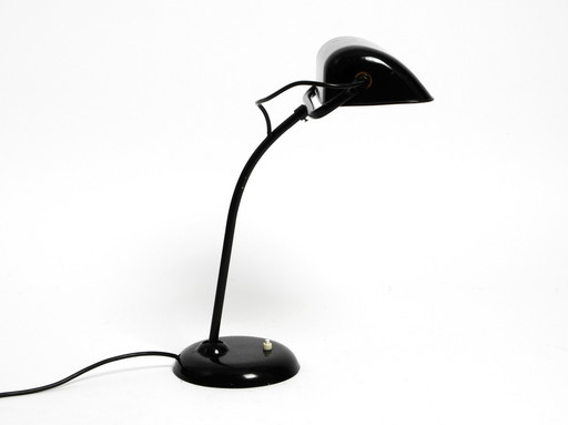 Kaiser Idell industrial metal table lamp model 6581 in black