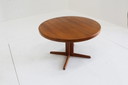 Vintage Danish round extendable dining table