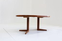 Vintage Danish round extendable dining table