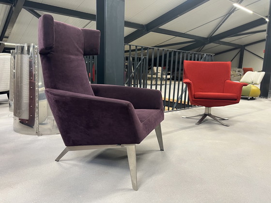 Image 1 of Leolux Elixir Relax armchair purple