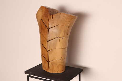 Claudio Di Placido France Torse Torreador wooden sculpture '