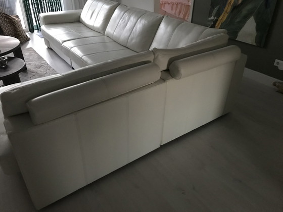 Image 1 of Sijben corner sofa white leather