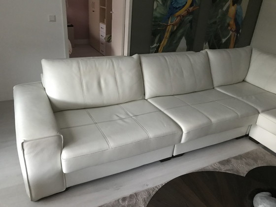 Image 1 of Sijben corner sofa white leather