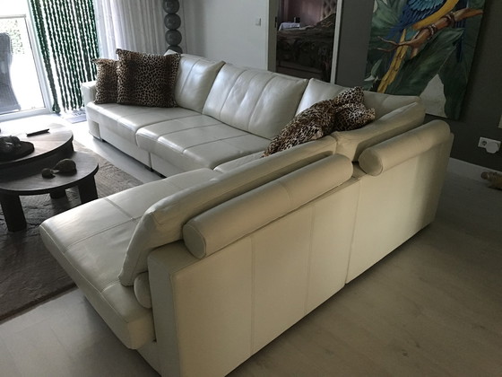 Image 1 of Sijben corner sofa white leather