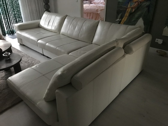 Image 1 of Sijben corner sofa white leather