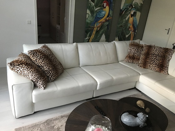 Image 1 of Sijben corner sofa white leather