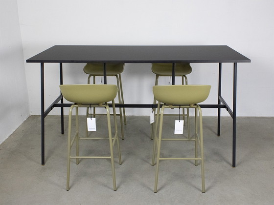 Image 1 of 4 x Normann Copenhagen stools + standing table