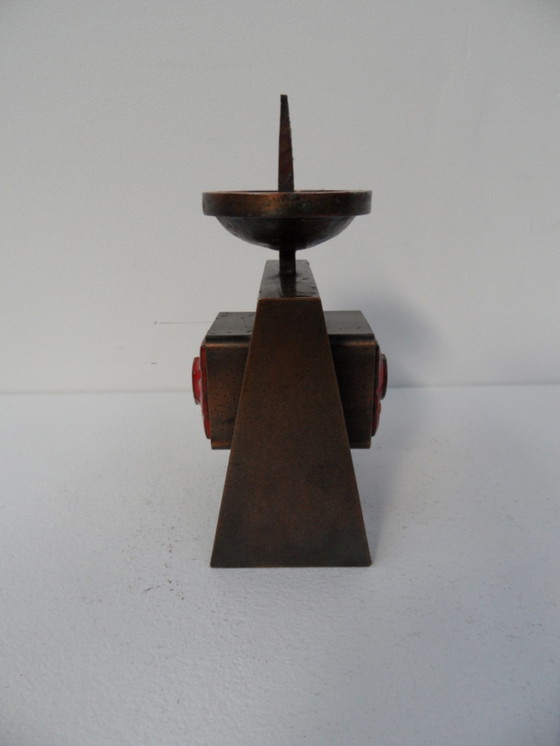 Image 1 of Vintage bronze candlestick 1960's