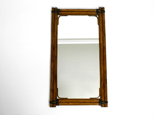 Mid Century Modern bamboo wall mirror