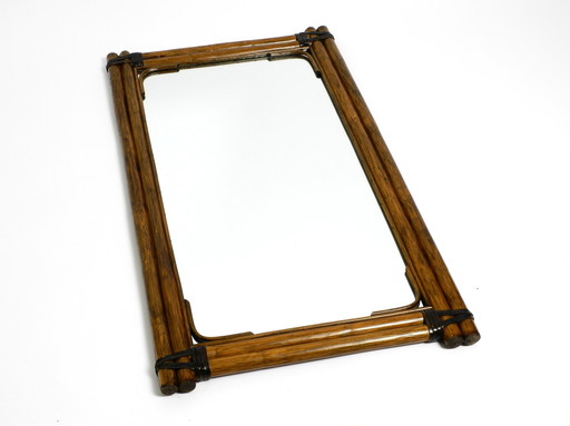 Mid Century Modern bamboo wall mirror