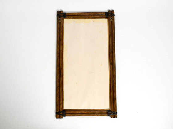 Image 1 of Mid Century Modern bamboo wall mirror