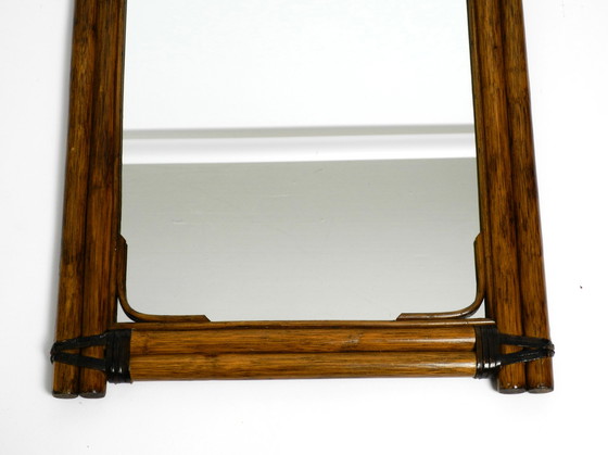 Image 1 of Mid Century Modern bamboo wall mirror