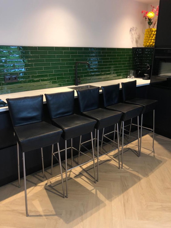 Image 1 of 5x Montis Label Van den Berg bar stools