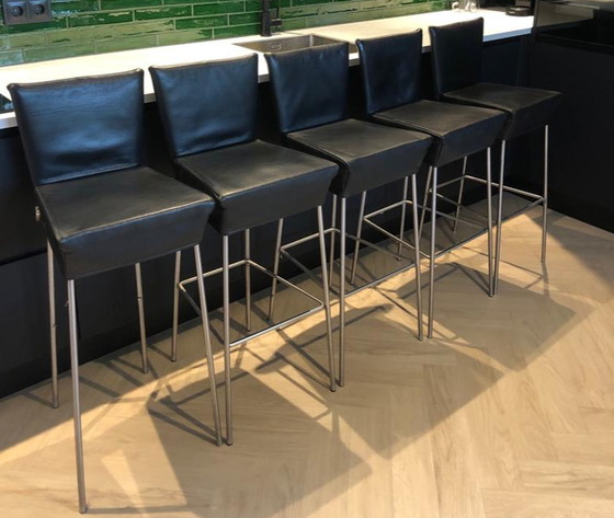 Image 1 of 5x Montis Label Van den Berg bar stools