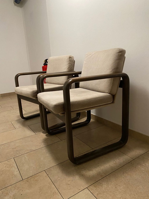 2x Burkhard Vogtherr Lounge chair