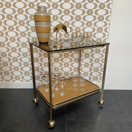 Image 1 of Italian serving trolley from Allegri, 1970s