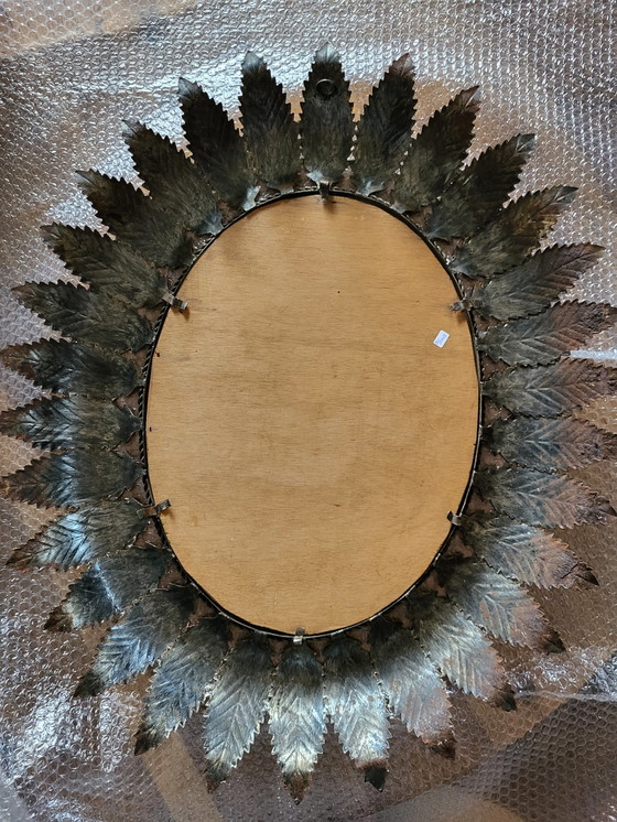 Image 1 of Specchio ovale da sole vintage spagnolo, Spagna, anni '60