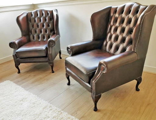 2x poltrone Chesterfield