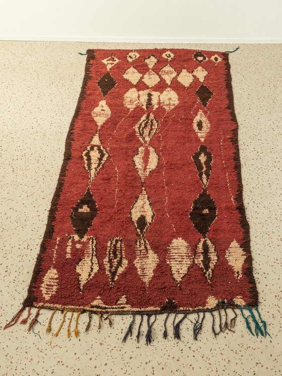 Image 1 of Azilal vintage, tapis berbère, 143 X 310 cm