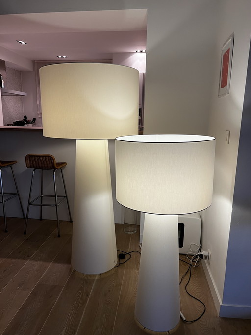 2x Cappellini Big Shadow floor lamps