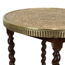 Round Copper Smoker's Table
