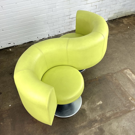 Image 1 of Double yellow space age sofa / chair