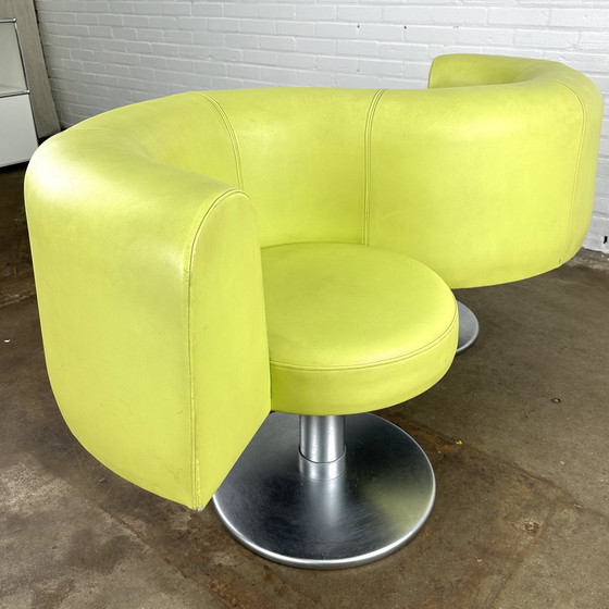 Image 1 of Double yellow space age sofa / chair