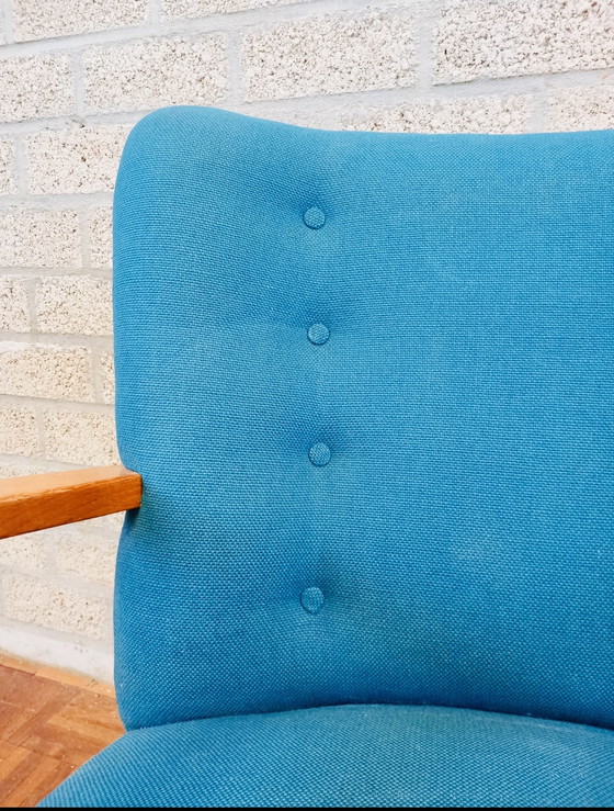 Image 1 of Vintage Club Chair Blue