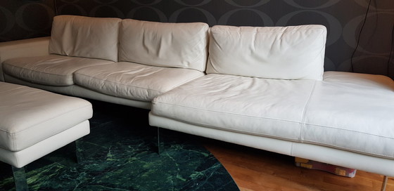 Image 1 of Leather designer sofa