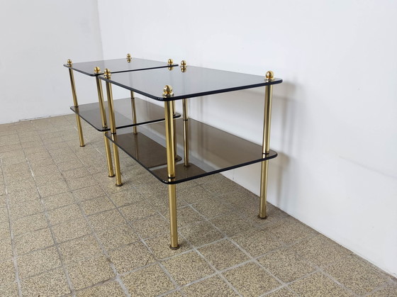 Image 1 of 2x tables d'appoint ou tables de chevet Hollywood regency