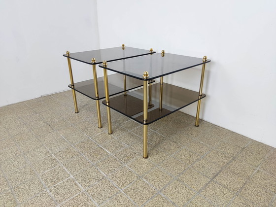 Image 1 of 2x tables d'appoint ou tables de chevet Hollywood regency