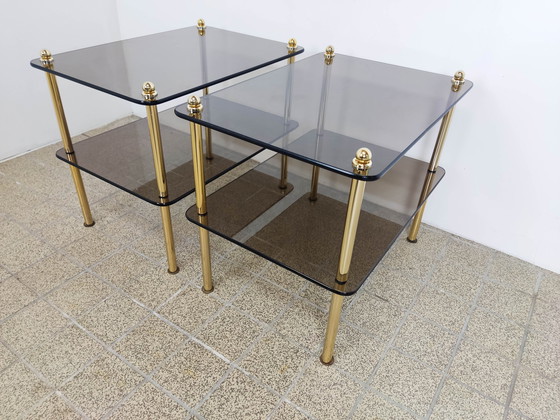 Image 1 of 2x tables d'appoint ou tables de chevet Hollywood regency