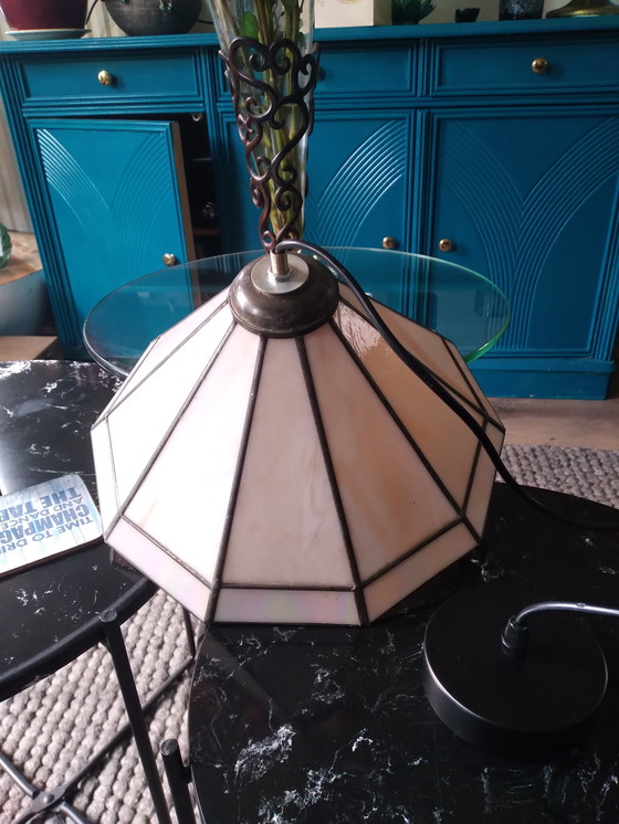 Image 1 of Tiffany style hanging lamp