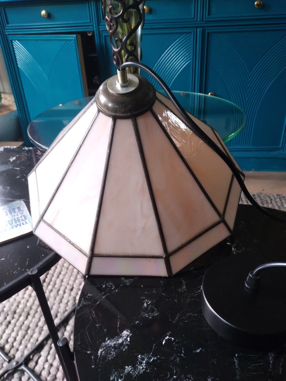 Image 1 of Tiffany style hanging lamp