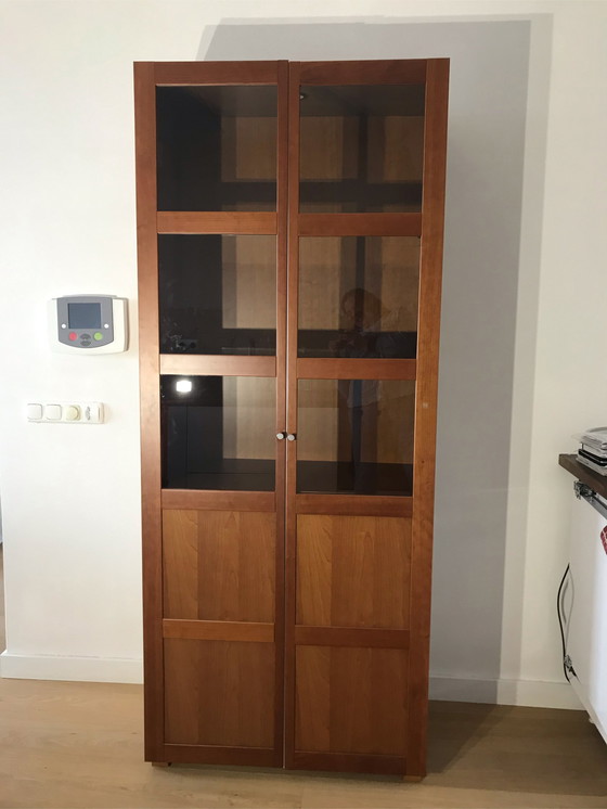 Image 1 of Lasko cherry wood display cabinet