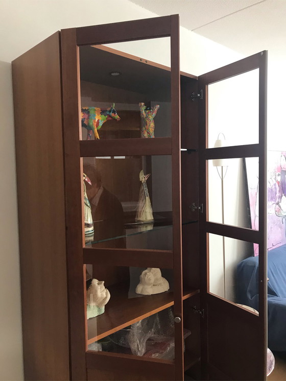 Image 1 of Lasko cherry wood display cabinet