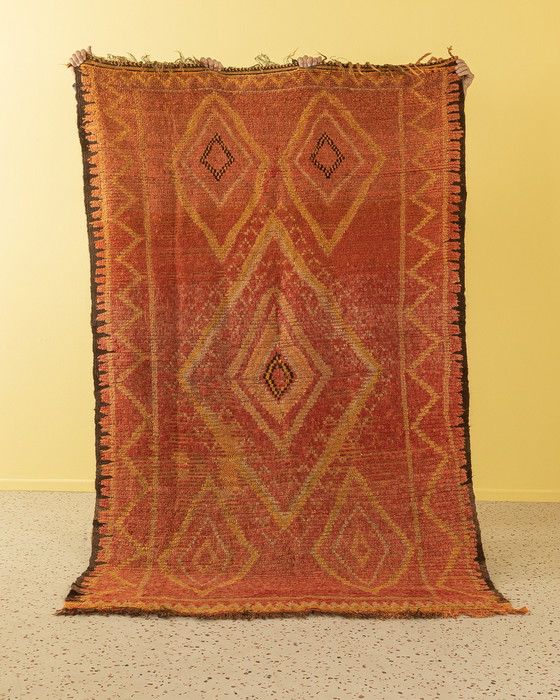Image 1 of  Vintage Rehamna, tapis berbère, 145 X 240