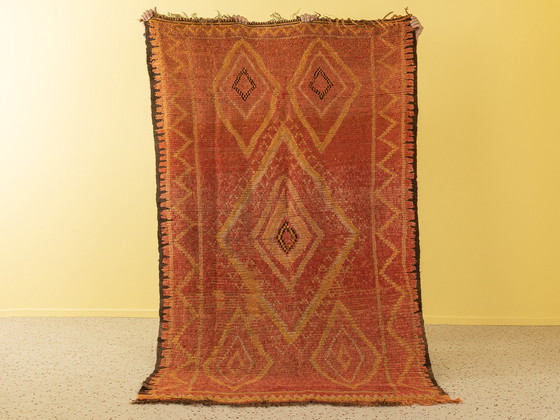 Image 1 of  Vintage Rehamna, tapis berbère, 145 X 240