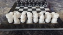 Jeu d'échecs en marbre