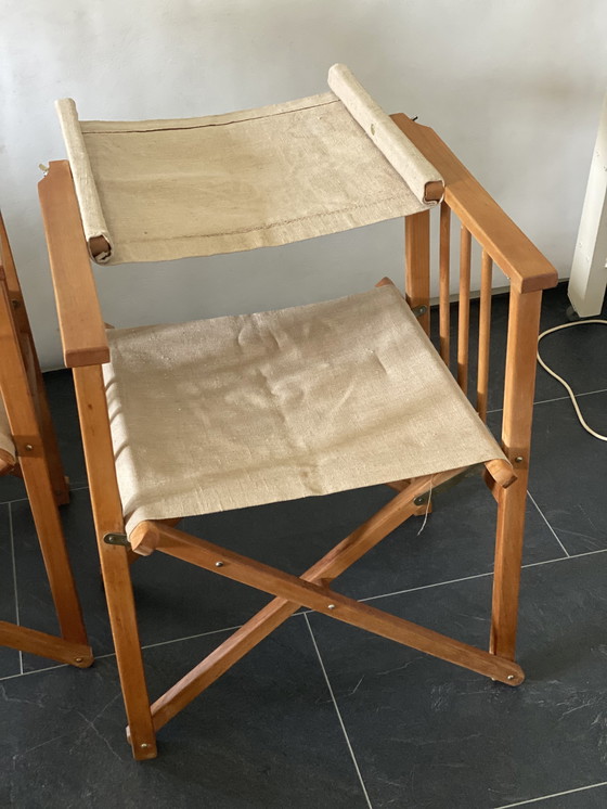 Image 1 of 2x Hyllinge Mobler Folding Lounge Chairs