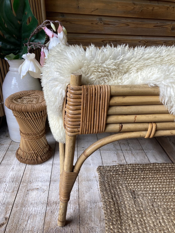 Image 1 of Vintage rattan (day) bed