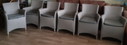 6x Lloyd loom chairs rattan