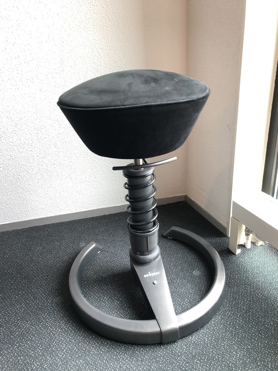 Image 1 of Tabouret SWOPPER noir/anthracite