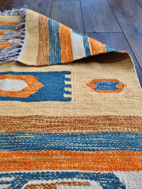 Image 1 of Kelima Handwoven rug / carpet - 100% Egyptian wool Kilim - 90x160cm - Classic