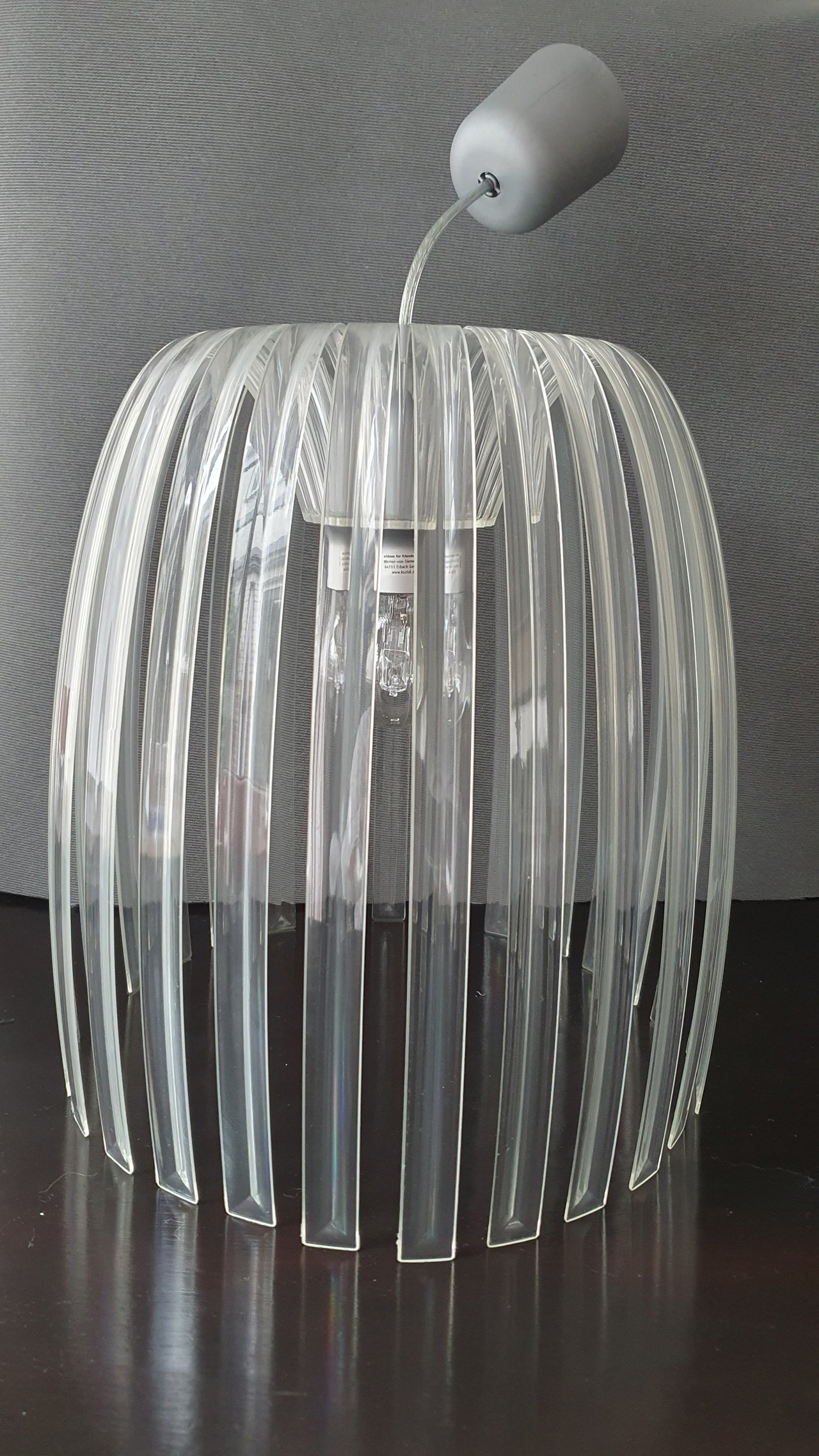 Lampada a sospensione trasparente Koziol Josephine M