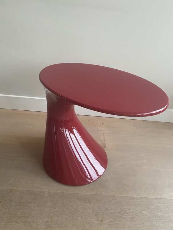 Image 1 of Table d'appoint Zanotta Tod rouge