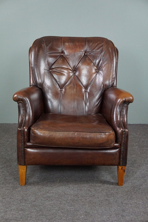 Sheep leather armchair