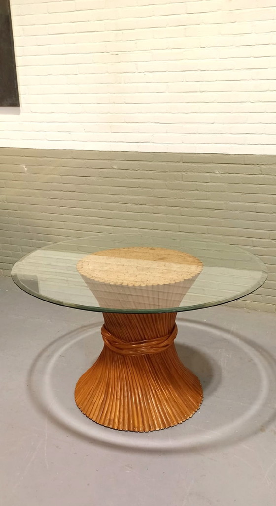 Image 1 of Vintage McGuire dining table, round