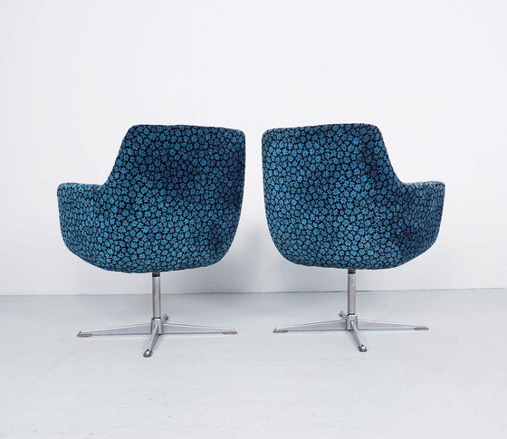 Image 1 of 2 cocktail swivel chairs, 1960s